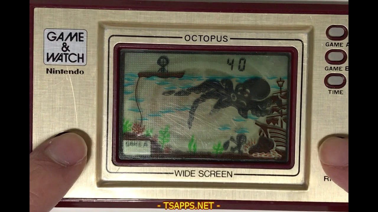 電子ゲーム】任天堂ゲーム＆ウオッチ『オクトパス』を遊んでみた