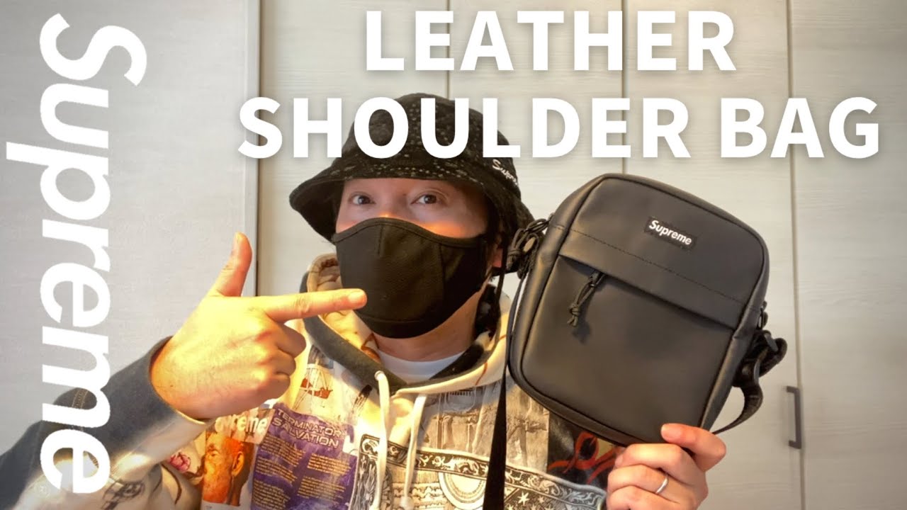 Supreme 2023fw レザーショルダーバッグ（リメイク版）の紹介 - YouTube