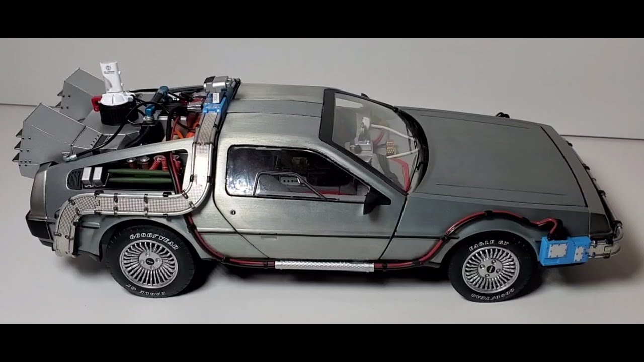 Hot Wheels Elite Edition Back To The Future DeLorean Review - YouTube