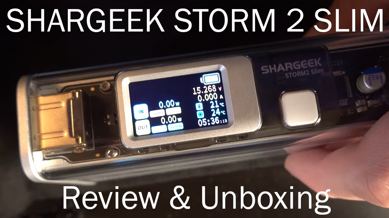 Shargeek Storm 2 Slim Charger/Power Bank Review and Unboxing - YouTube