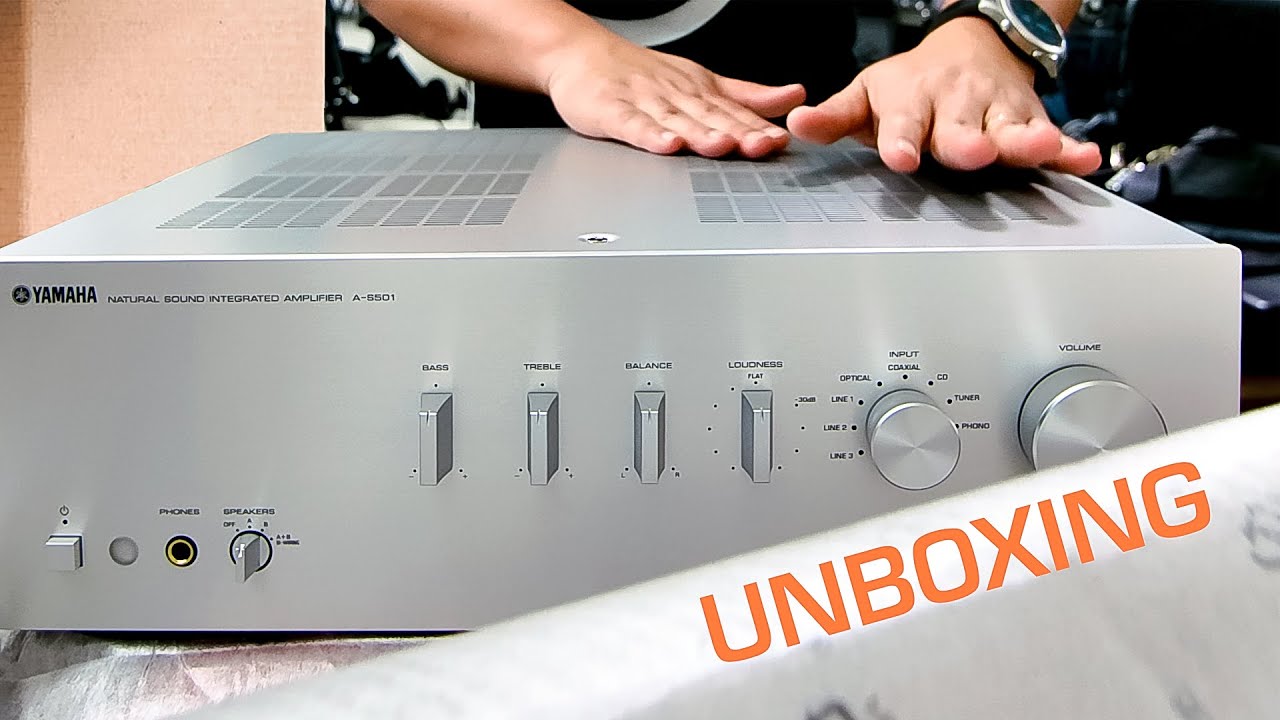Yamaha A-S501 Unboxing - Silver - YouTube