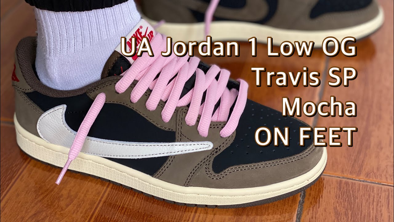 UA Jordan 1 Low OG Travis Scott MOCHA OG! Plus ON FEET and LACE