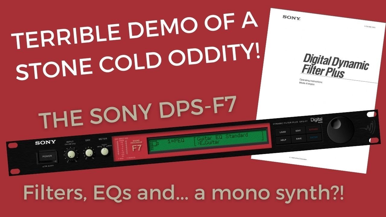 REALLY QUITE TERRIBLE SONY DPS F7 DEMO - SONY MADE A SYNTH?! - YouTube