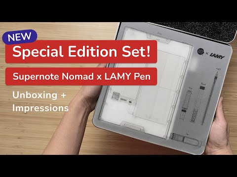 Crystal Clear Thinking: Supernote Nomad x LAMY Vista Safari Pen