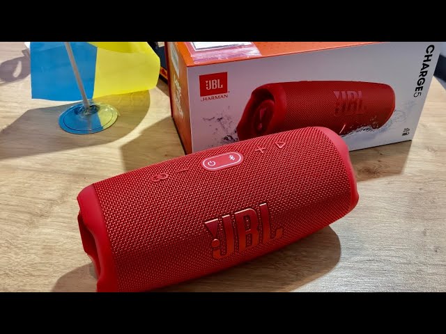 JBL Charge 5 Portable Bluetooth Speaker (Red) - YouTube