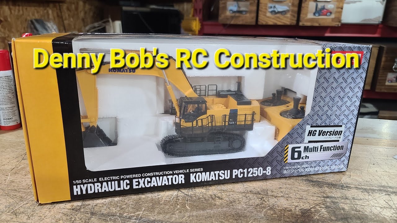 Used 1/50 Kyosho Komatsu PC1250-8 Unboxing - YouTube