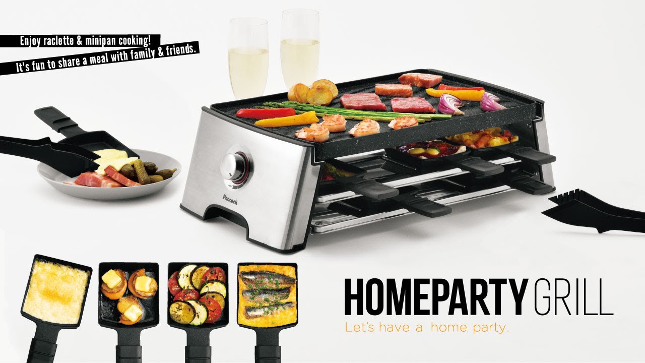 ホームパーティグリル／WRV-13（60秒ver.）【ピーコック魔法瓶】 - YouTube