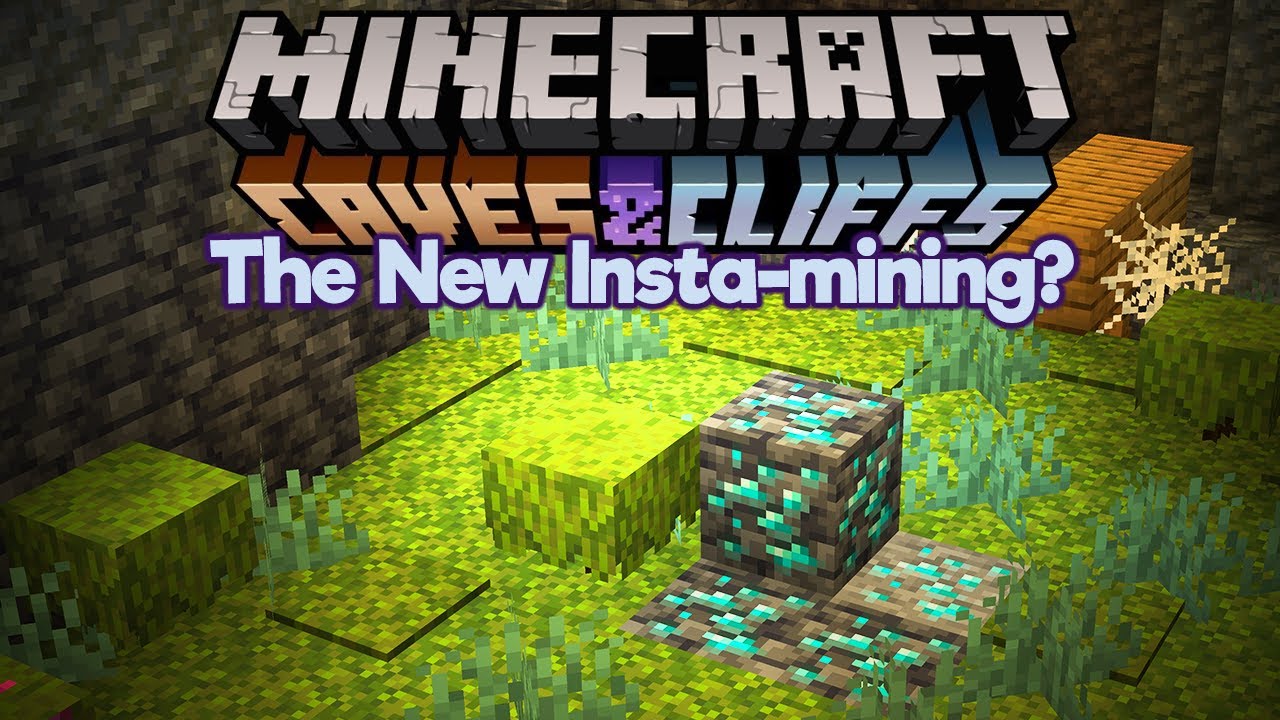 Is Moss The New Insta-Mining? ▫ Minecraft 1.17 Snapshot 21w10a