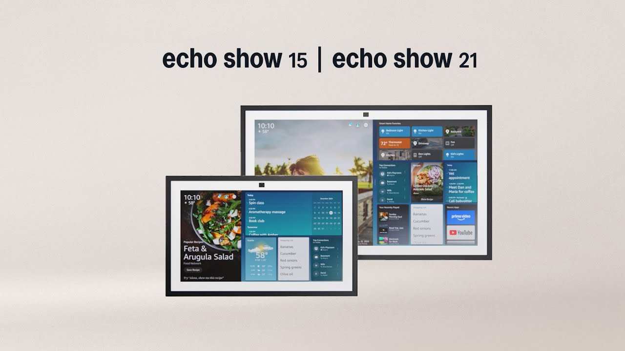 All-new Echo Show 15 and introducing Echo Show 21 (2024 releases