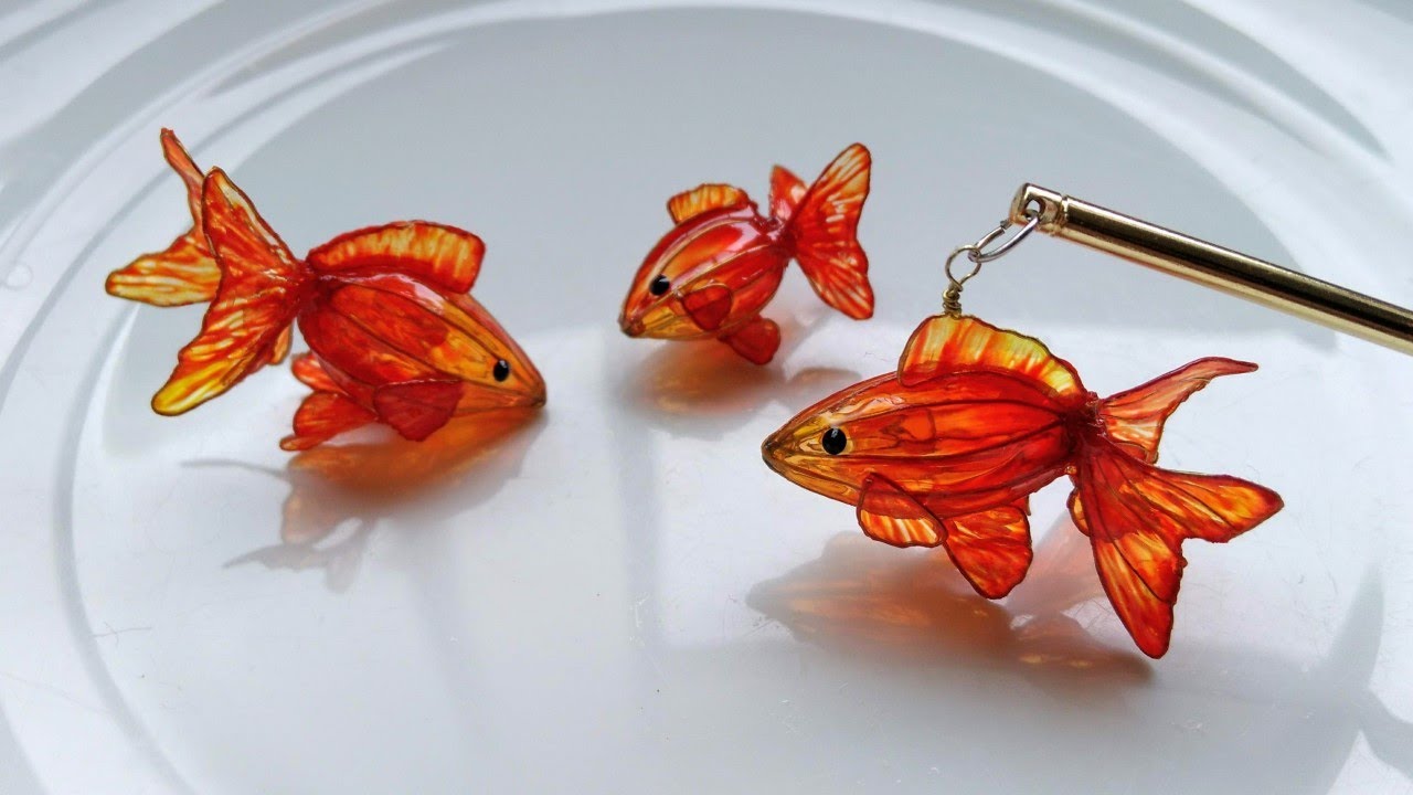 ディップアート】ワイヤーとディップ液で作る金魚✨ - YouTube
