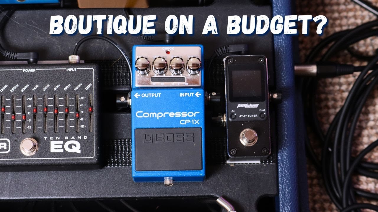 Boss CP-1X COMPRESSOR with the Boss GE-7 EQUALIZER [No Talking