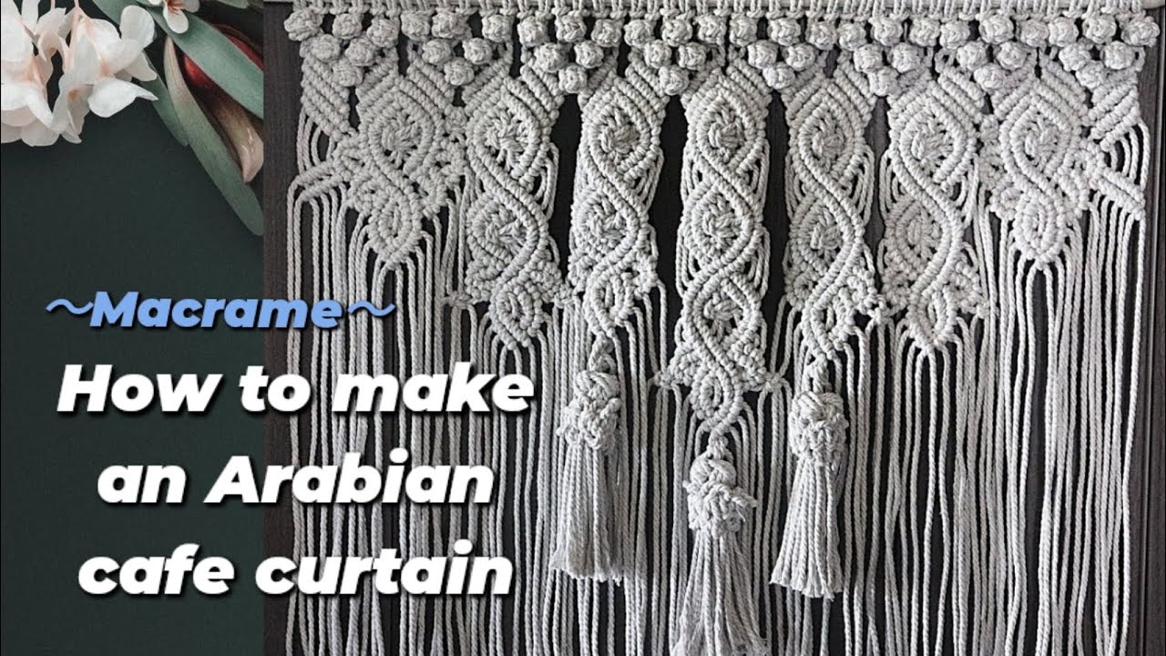 👑タッセル付き🐫アラビアンカフェカーテンの作り方〜How to make an