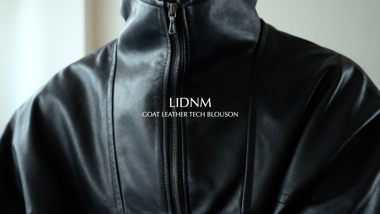 至高のレザーブルゾン | LIDNM - YouTube