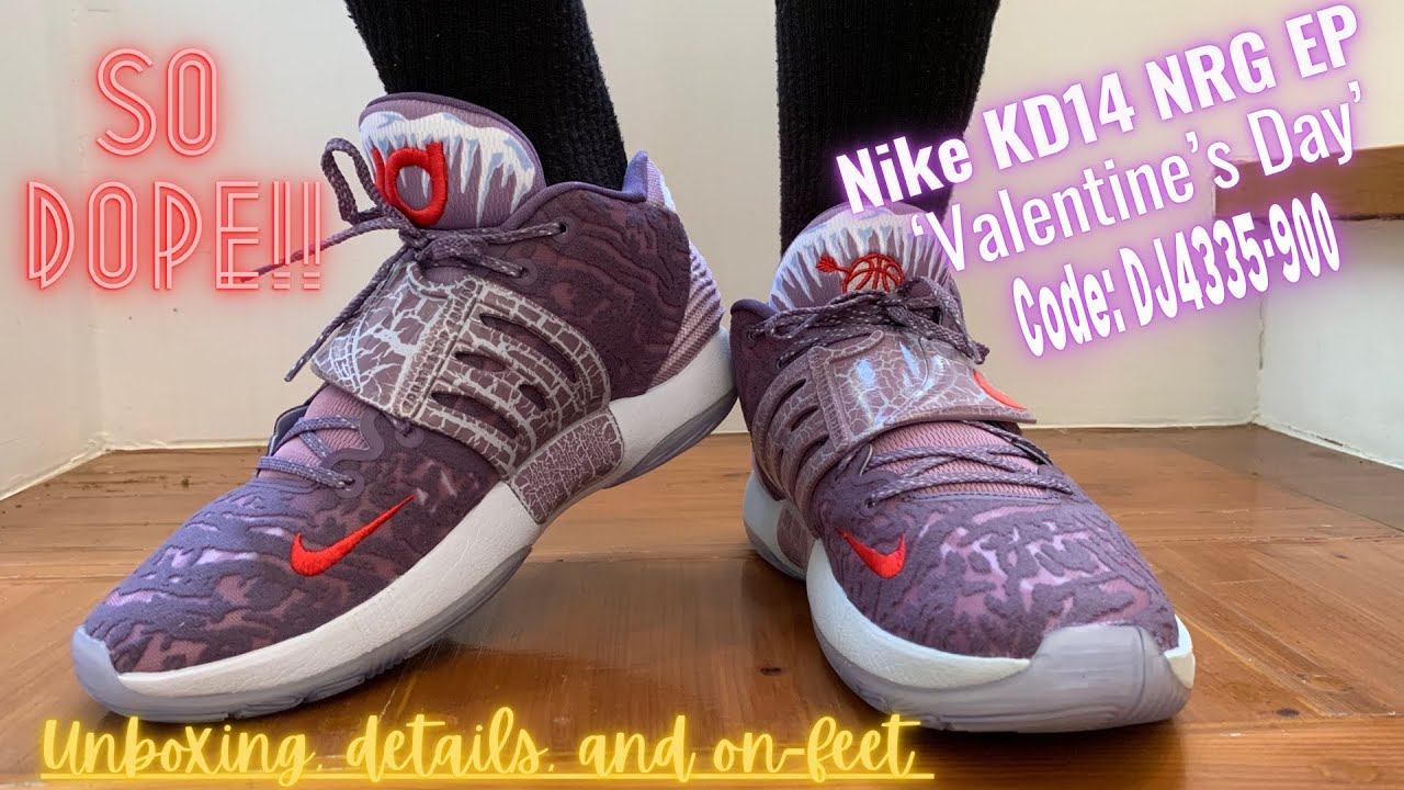 Nike KD14 NRG EP Valentine's Day #nike #kd14 #unboxing - YouTube