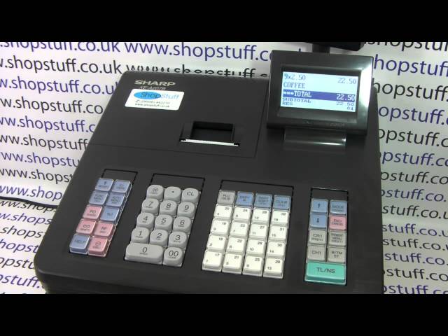 How Work The Sharp XE-A207 Cash Register With Preset Prices / How