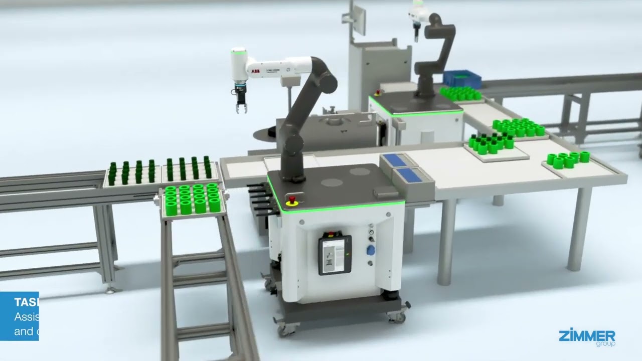 ZIMMER Group's NEW ZIMO FLEXIBLE ROBOT CELL SMOOTHS THE PATH TO