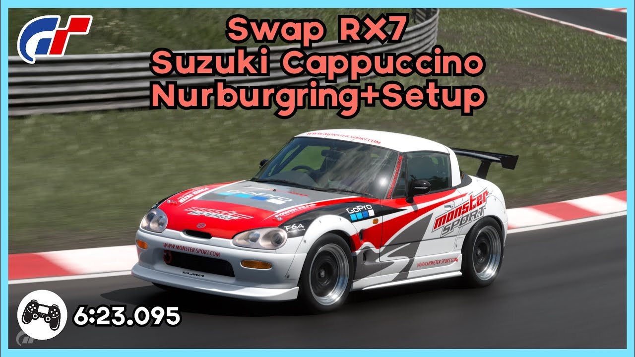 GT7 | Swap RX7 Suzuki Cappuccino Nurburgring 6:23.095 | Lap +