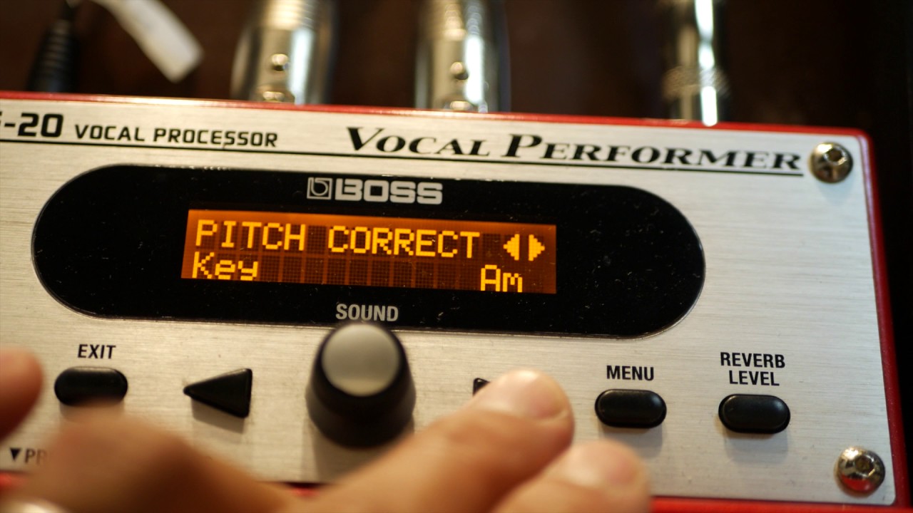 How to set BOSS VE-20 for auto-tune effect (Pitch correction