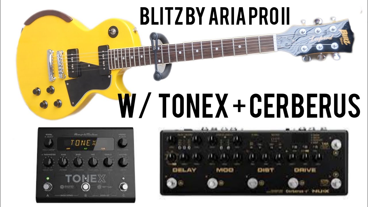 Aria Pro II Les Paul Special Blitz Leopard BLP-SPL YL - YouTube