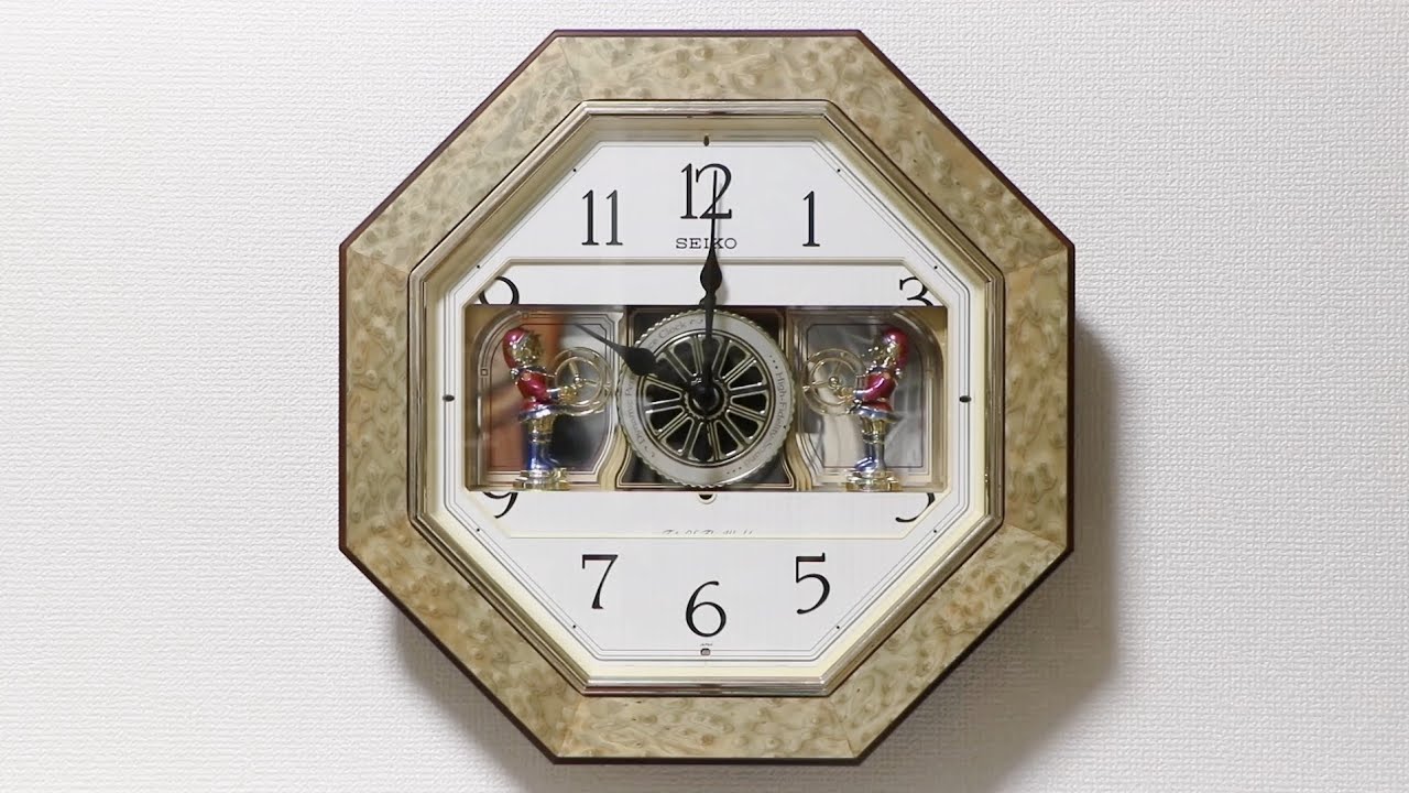 SEIKO Puppet からくり時計 RE541N - YouTube