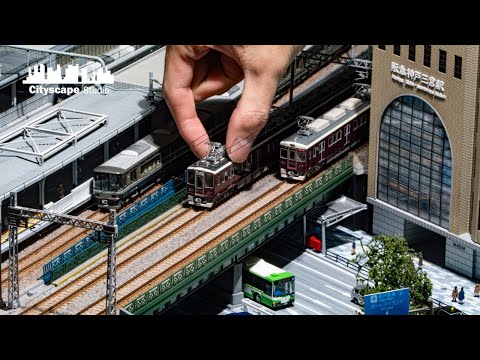 Diorama】Making Hankyu Kobe Sannomiya Station in 1/150 scale/ 400