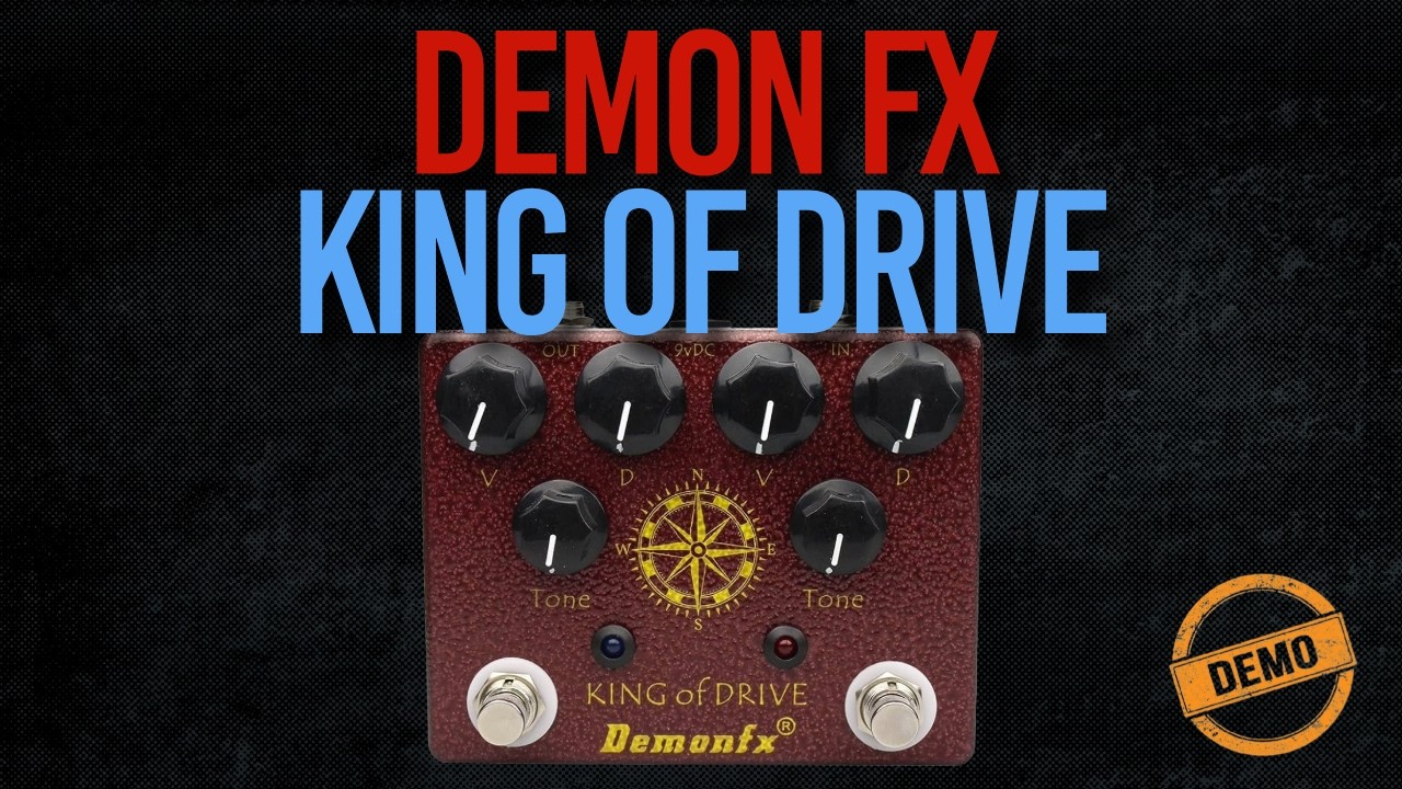 DemonFX King of Drive (Clone of the AnalogMan King of Tone) - Demo