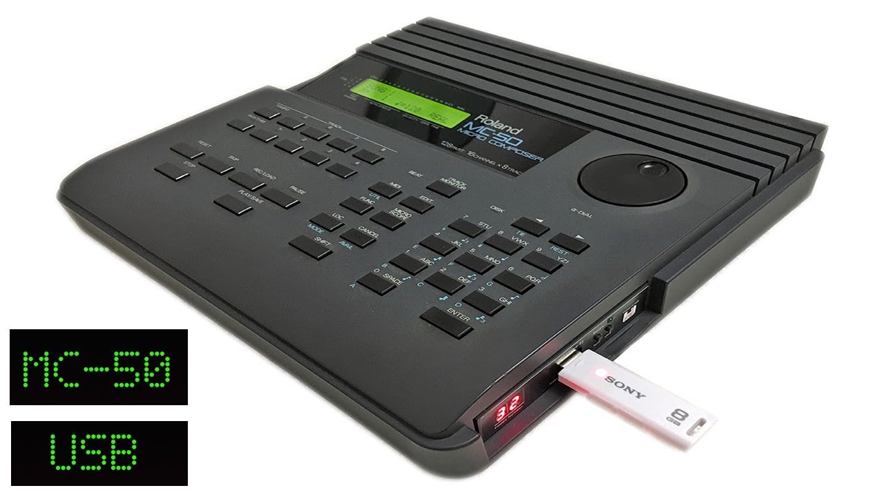 Roland MC-50 With USB Hard Drive (Replace floppy with usb hardrive