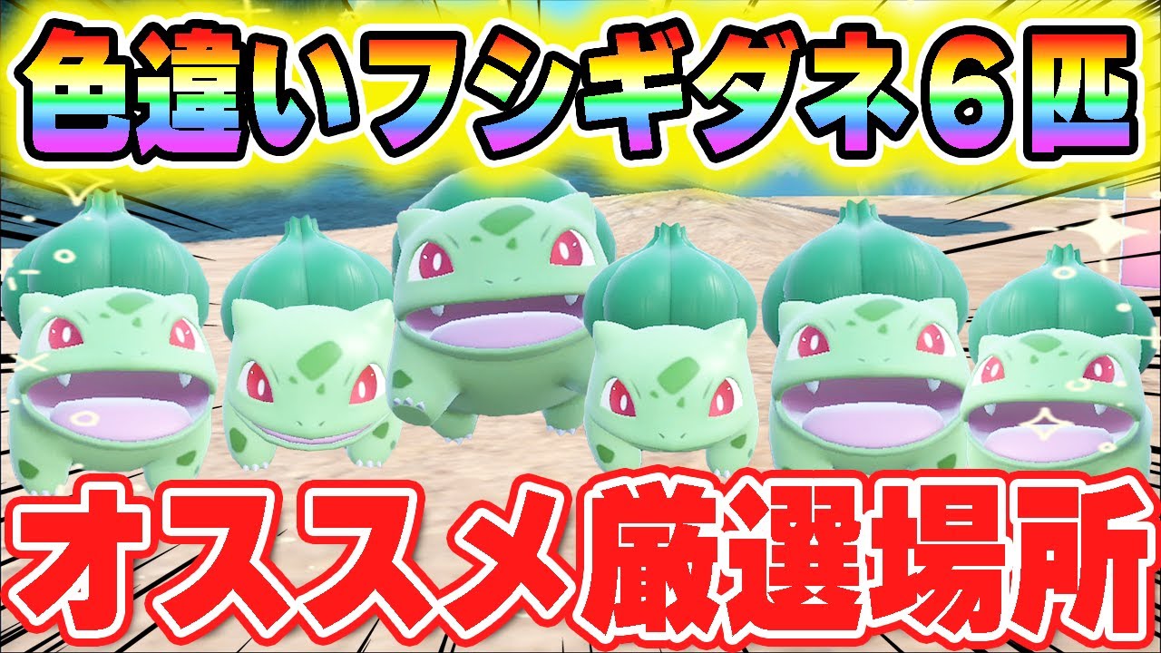 30分で4匹！色違いフシギダネがいっぱいゲットできる場所を紹介