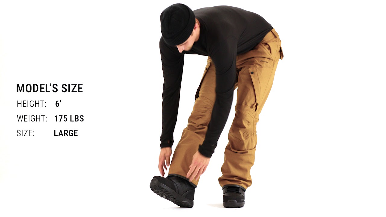 Volcom Articulated Snowboard Pants Fit Review - Tactics - YouTube