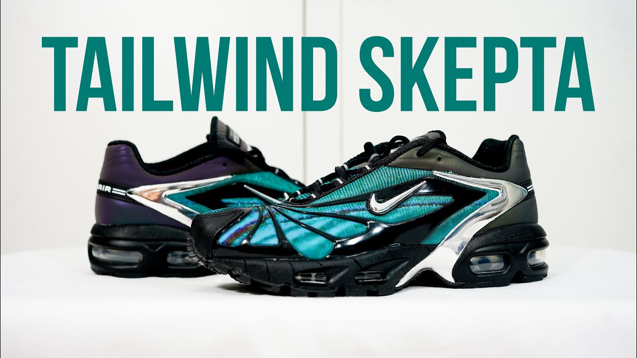 NIKE AIR MAX TAILWIND V SKEPTA (blk:chrome): Unboxing, review & on