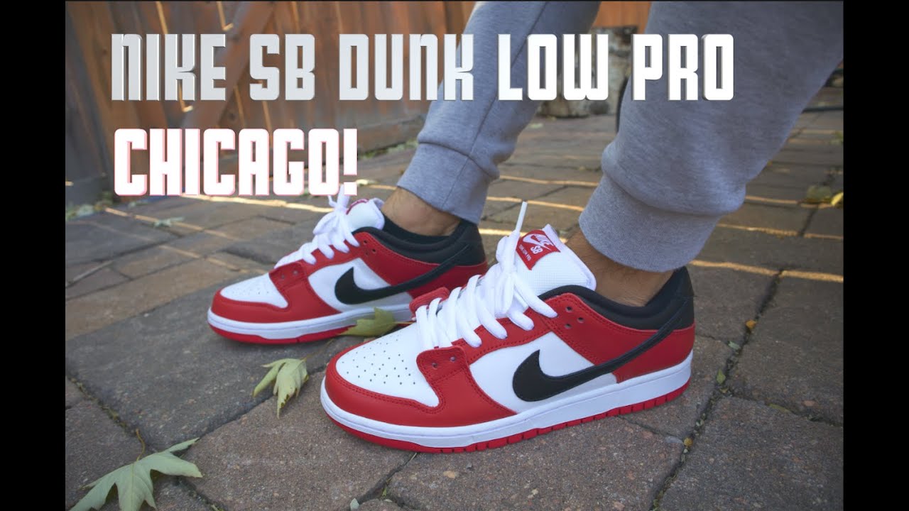 NIKE SB DUNK LOW PRO - CHICAGO! Review and on-feet - YouTube