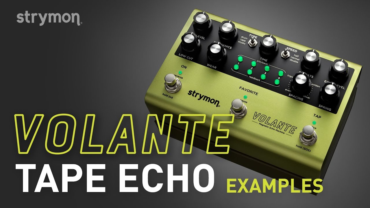Strymon Volante - Tape Echo Examples - Demo - YouTube