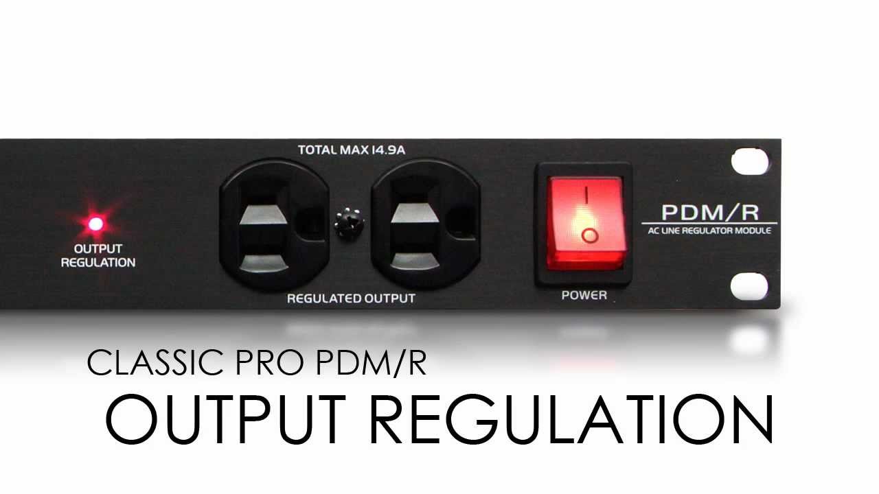 CLASSIC PRO / 安定化電源 PDM/R - OUTPUT REGULATION - YouTube