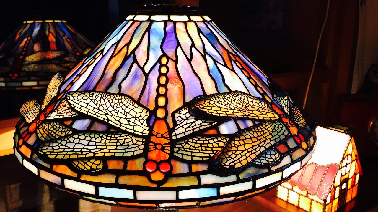 TIFFANY LAMP Dragonfly How to make part5/5】【replica】 - YouTube