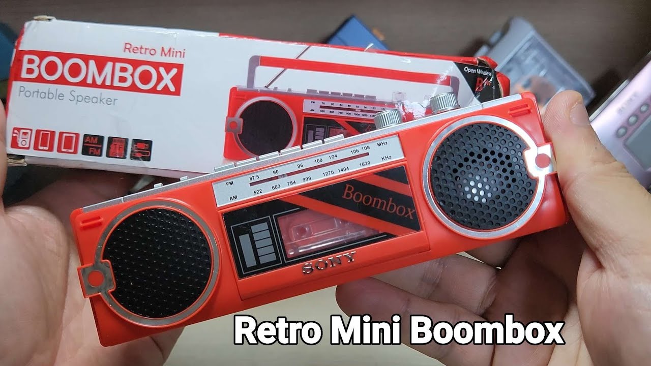 Retro Mini Boombox Cassette player Bluetooth Speaker AM FM Radio