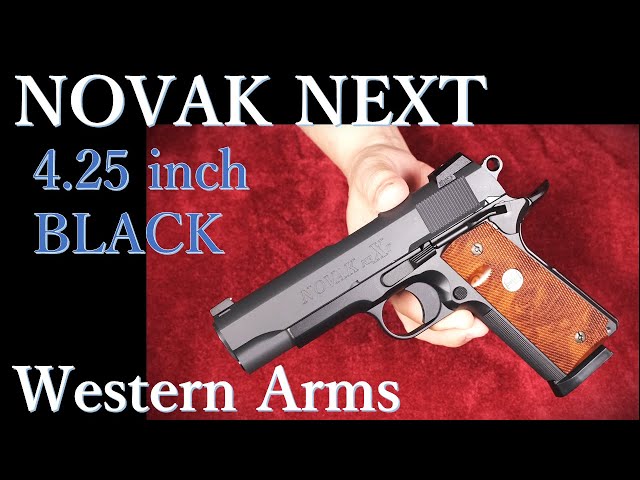 NOVAK NEXT 4.25 inch BLACK / ウェスタンアームズ - YouTube