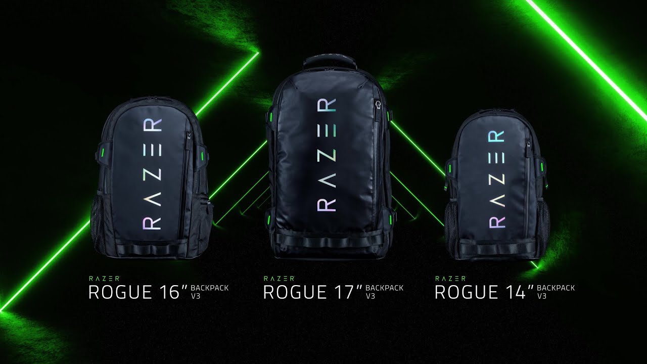 Razer Rogue 17” Backpack V3: Tough, Large, Weather-Ready | Razer