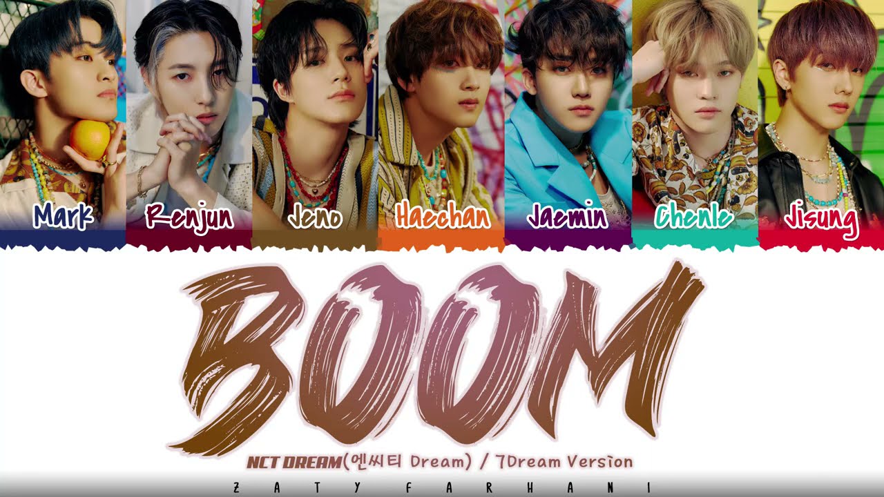 NCT DREAM - 'BOOM' (7DREAM Ver.) Lyrics [Color Coded_Han_Rom_Eng