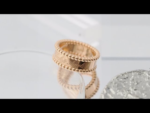 Van Cleef & Arpels ペルレ シニアチュール リング ローズゴールド