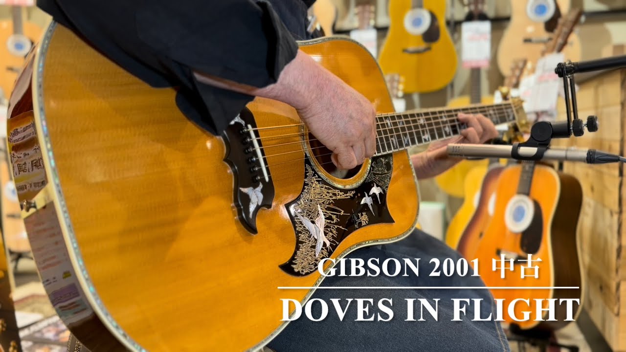 Gibson DOVES IN FLIGHT 【2001年 中古】【極上杢目・激鳴りのメイプル