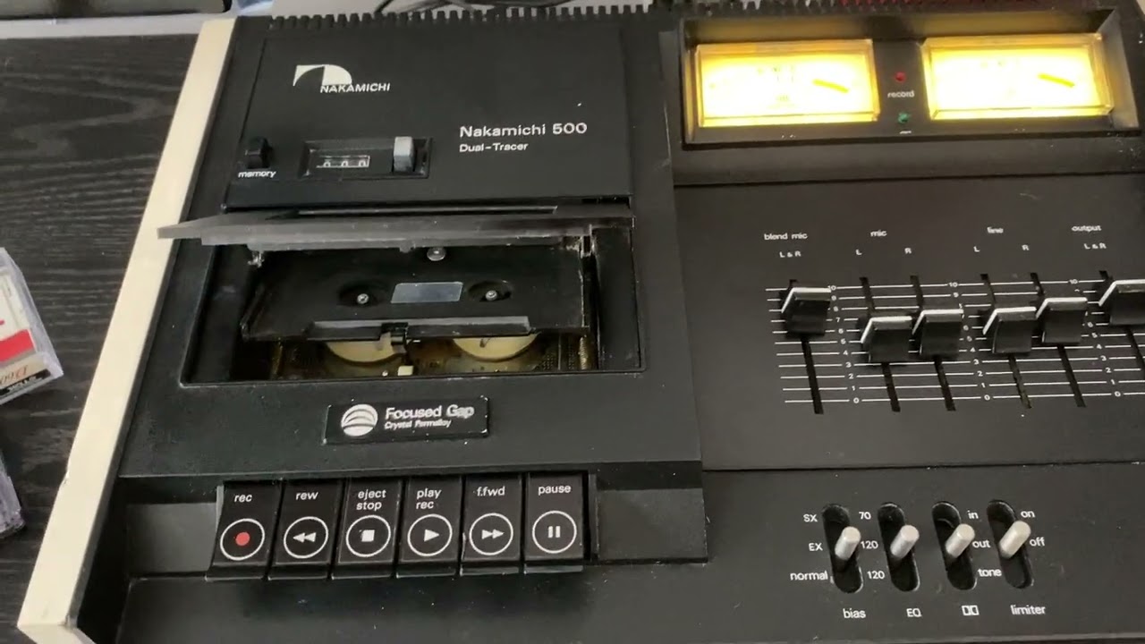 Nakamichi 500 Dual tracer cassette deck from the mid 1970's - YouTube
