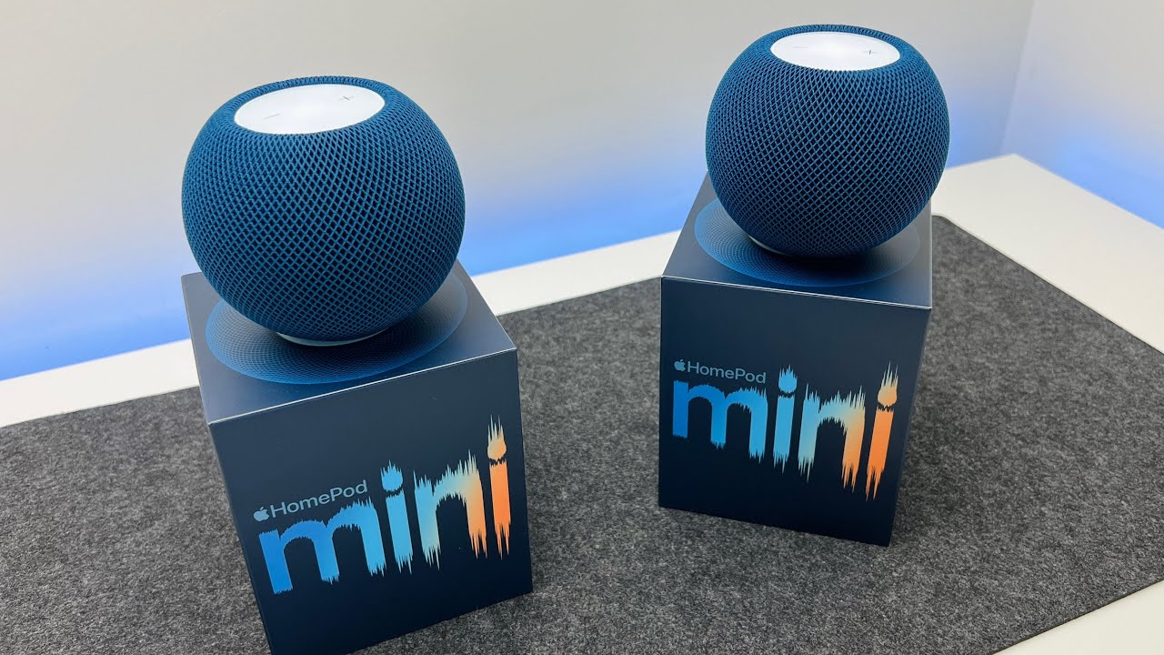 New Blue HomePod Mini - Unboxing, Stereo Setup & Sound Test - YouTube