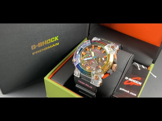 Brand New G-Shock! Casio Frogman Rainbow! GWF-A1000BRT-1A - YouTube