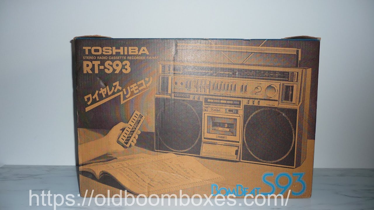 TOSHIBA RT-S93 Stereo Radio Cassette Recorder FM/AM