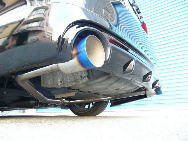 GRX130 マークX オールステンマフラー ストレート チタン発色左右出し