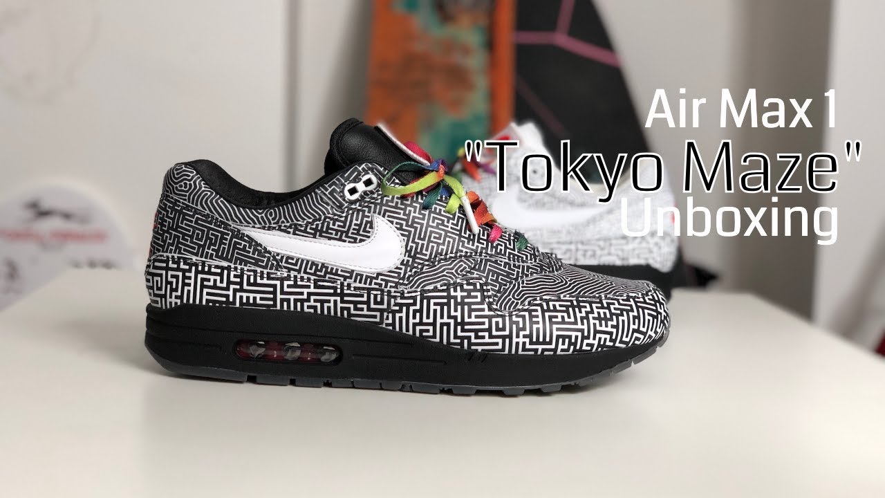 ON AIR - Nike Air Max 1 'Tokyo Maze' Sneaker Unboxing - YouTube