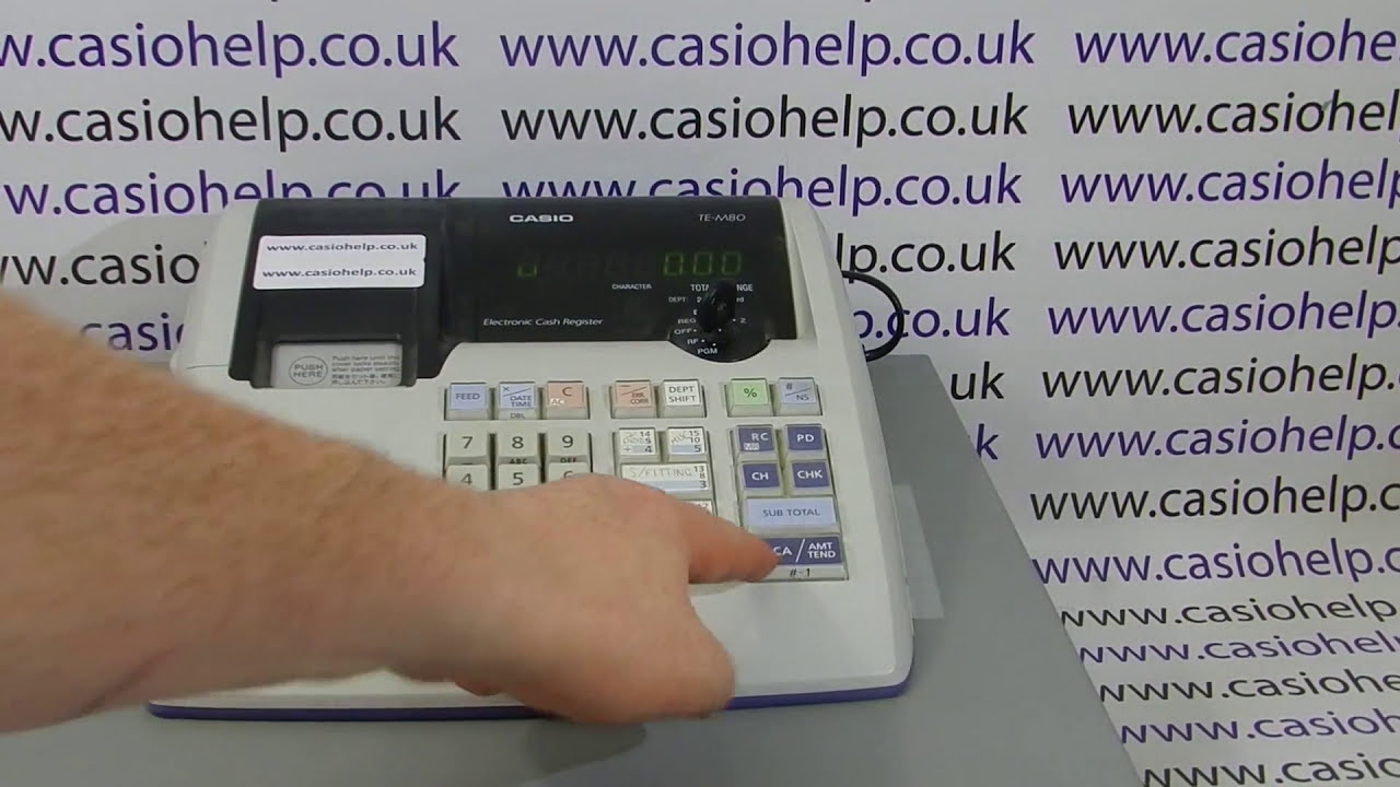 Casio TE-M80 Instructions: How To Run A Z Report - YouTube