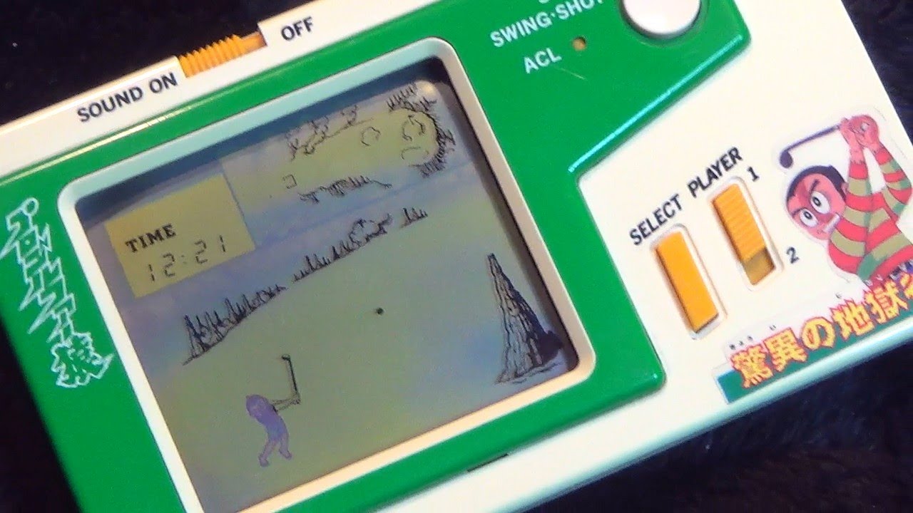 レトロ 電子ゲーム】バンダイ プロゴルファー猿 驚異の地獄谷 ゴルフ