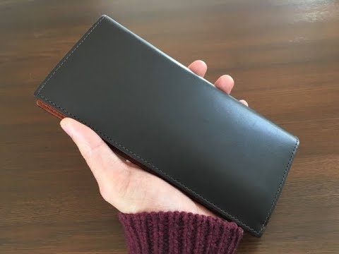 土屋鞄製造所 ブライドル長札入れ 使用約6ヶ月のエイジング具合 - YouTube