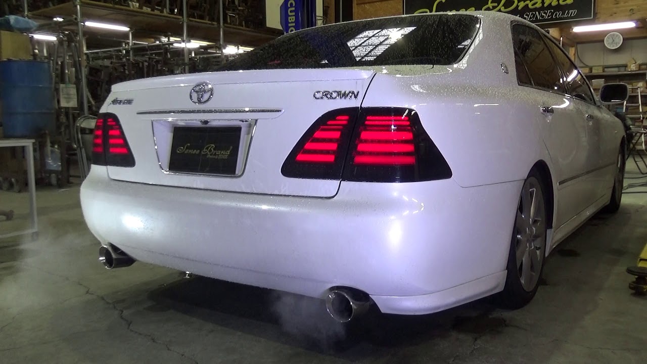 センスブランド 18クラウン フルストレート マフラー サウンド